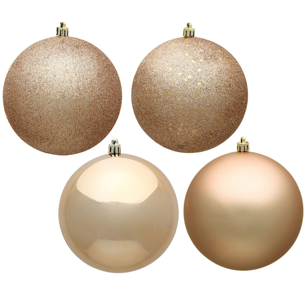 4.75" Café Latte Ball 4 Finish Asst 4/Bx