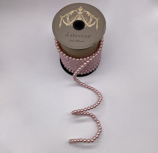 .50 x 10yds pearl garland, light pink