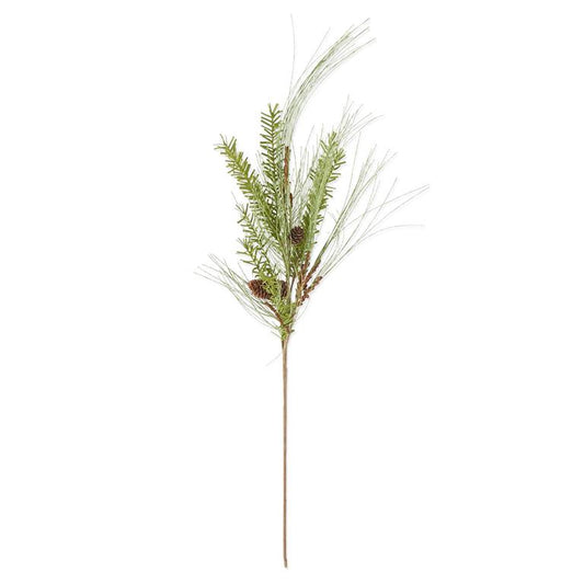 38 Inch Long Wispy Pine Needle Stem w/Eva Pine & Pinecones