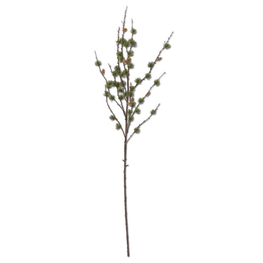 48 Inch Green Pine Stem w/Mini Pinecones