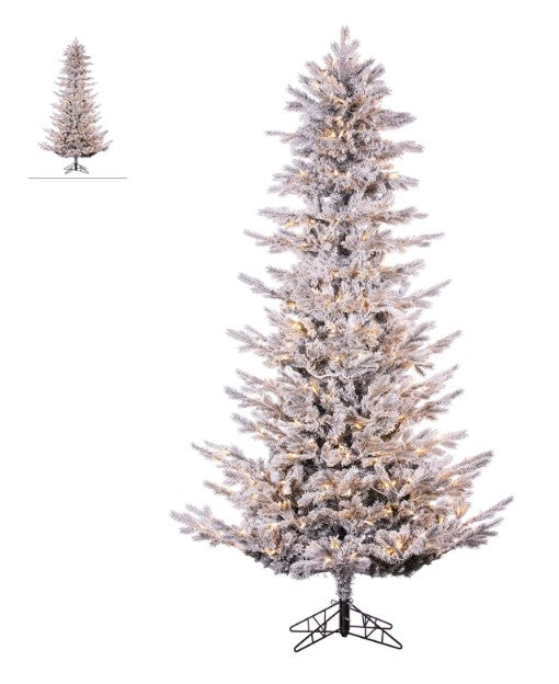 9' Candlewood Fir Flocked Tree