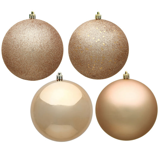 4.75" Café Latte Ball 4 Finish Asst 4/Bx